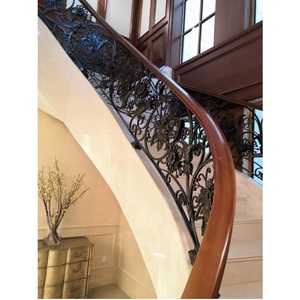 Scandinavian phong cách trong nhà nhôm cầu thang lan can sàn gắn kết gỉ bằng chứng kết thúc cho đương đại lan can tay vịn - Product Image 2