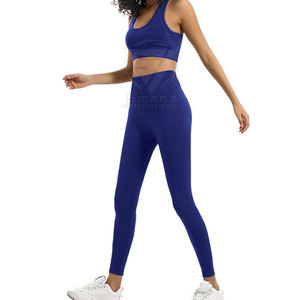 Ensemble 2 pièces personnalisé pour femme : veste et leggings de yoga, extensible dans quatre directions, anti-transpiration, respirant, en Spandex/Nylon, grandes tailles, avec cordon de serrage - Product Image 3