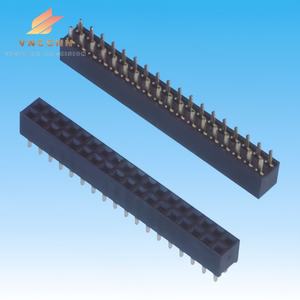 Proveedor de conectores pin y hembra de Vietnam, enchufe recto hembra de doble fila de 2,54 MM, extremo Y - Product Image 1