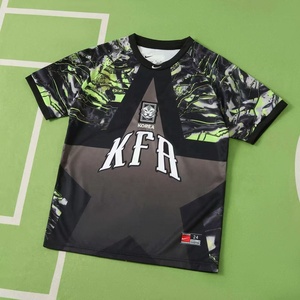 เสื้อฟุตบอลจีนขายส่งปี 2026 คุณภาพไทย ไซส์ S-5XL แบบรีดร้อน DIY โพลีเอสเตอร์ 100% เสื้อกีฬาแขนสั้นสำหรับผู้ใหญ่ - Product Image 2
