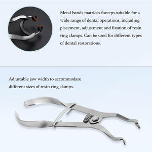 Pinzas para Bandas de Matriz Dental para un Ajuste Perfecto y una Colocación Segura en Trabajos Restauradores, Pinzas Premium para Bandas de Matriz - Product Image 3