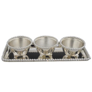 ถาดใส่ขนมสแตนเลสสตีลทำมือสุดหรู ทันสมัย เป็นมิตรกับสิ่งแวดล้อม ใช้กับเตาอบได้ เหมาะสำหรับโอกาสพิเศษ เนื่องจากมีความเงางาม - Product Image 5