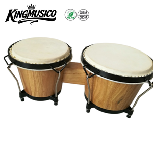 Bongó de Madera de 6/7 Pulgadas con Parche de Piel de Oveja, Instrumento de Percusión para Niños y Adultos, Gran Venta - Product Image 1