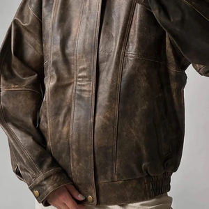 Nouvelle veste en cuir vêtements personnalisés en cuir de vachette véritable col montant fermeture éclair vélo cavaliers veste femmes - Product Image 4