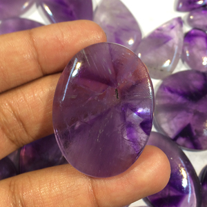 Cabujón de amatista del mejor grado Cabujón de piedras preciosas sueltas de amatista de alta calidad - Product Image 1