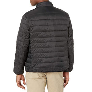 Veste matelassée d'hiver pour homme en polyester 100% coupe courte personnalisée OEM, coupe-vent, matelassée, avec fermeture éclair bidirectionnelle, livraison DDP - Product Image 6