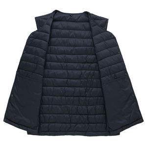 Vente en gros Gilet en duvet chaud en coton rembourré grande taille Bouton personnalisé Manteau d'hiver pour hommes Chaleur Designer Gilet bouffant veste bouffante - Product Image 3