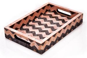 Bandeja de Servicio de Resina Premium Hecha a Mano, Bandeja de Servicio de Resina Hecha a Mano, Elegante Bandeja Decorativa para el Hogar a Precio Económico - Product Image 2