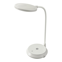 Lámpara de Mesa LED Flexible de Silicona, Diseño Nuevo, Precio de Fábrica, Lámpara de Escritorio para Sala de Lectura, Recargable, Control Táctil, con Pinza