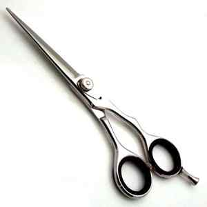 Juego de tijeras de pelo hechas a mano de colores vibrantes con estilo KOUNAIN, herramienta de corte de pelo de acero inoxidable afilado - Product Image 1