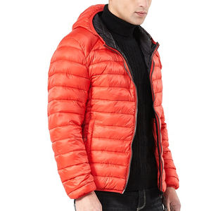 Chaqueta de Invierno Acolchada con Capucha para Hombre, Estilo Urbano, con Logotipo Frontal Personalizable, Precio al por Mayor - Product Image 1