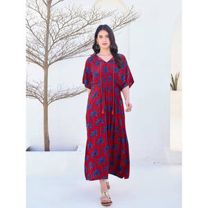 Robe Maxi Meira - Robe longue en viscose à fleurs vintage pour le printemps et l'hiver, tenue semi-formelle pour la journée et les fêtes, taille XL - Product Image 1