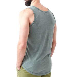 Débardeurs de sport d'été pour hommes en coton/fibre de bambou tricotés, respirants, séchage rapide, coupe ajustée, design ample, pour entraînement en extérieur, vente en gros - Product Image 3