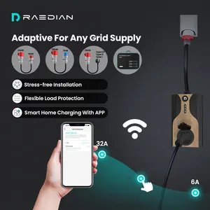 7kW 22kW RCD EV Charger 6mA Type2 AC Travel Electric Vehicle Charger DLB Residential WallBox With Travel EV Charger Bundle