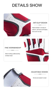 Guantes de Bateo de Béisbol Todoterreno Diseñados para Uso en Múltiples Condiciones Climáticas con Tecnología Antihumedad y Agarre Resistente en la Palma OEM - Product Image 5