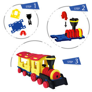 Tren de Juguete Colorido 3D, Rompecabezas de EVA para Niños de 2 a 4 Años, Juego Educativo de Ensamblaje de Vehículos, Diseño Móvil, Unisex, No Tóxico - Product Image 2
