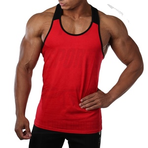 Débardeurs de gym d'été XL pour hommes T-shirts sans manches respirants pour entraînement de fitness Conception musculaire 3D tricotée délavée Tops de grande taille - Product Image 1