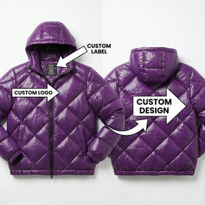 Nouvelle veste matelassée à capuche brillante pour homme, en duvet de canard, manteau d'hiver personnalisable, vente en gros OEM/ODM, vêtements d'extérieur d'hiver - Product Image 4