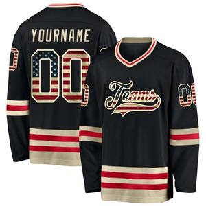 Logotipo bordado personalizado, venta al por mayor, UNIFORMES DE EQUIPO Pro Fit, secado rápido, doble punto, poliéster, diseño duradero, camisetas de hockey sobre hielo OEM - Product Image 5