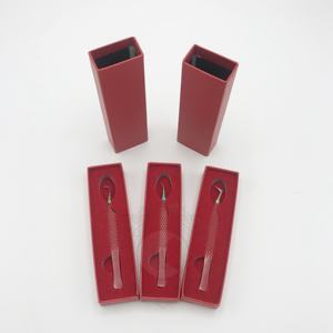 Pinzas profesionales para pestañas, pinzas de punto de arcoíris con revestimiento de polvo rojo, pinzas sostenibles probadas a mano, etiqueta privada aceptada - Product Image 5