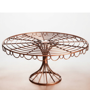 Wholesaler Round Metal Wire Cake Stand <b>Storage</b> Basket Industrial Style Rust Resistant Kitchen Counter Display Decor - Product Image 2
