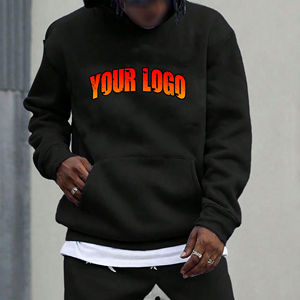 Top Trending Unisex Cotton <b>Hoodie</b> <b>Men's</b> Oversized Sweatshirts in <b>Plain</b> <b>Black</b> Street Wear High Quality 100% Cotton - Product Image 3