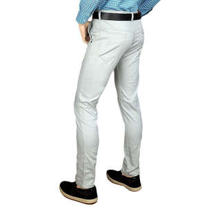 Pantalon décontracté en coton pour homme - Gris - Product Image 4