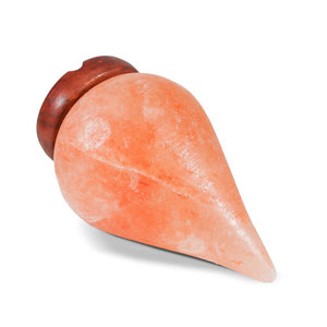Sian Enterprises-La mejor lámpara de cristal de sal rosa del Himalaya cuidadosamente tallada a mano con cordón y bombilla en forma de lágrima - Product Image 2