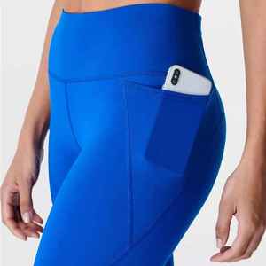 Wholesale OEM/ODM Custom <b>Cropped</b> Gym <b>Leggings</b> Sweat-Wicking & Quick-Drying Yoga <b>Leggings</b> for Women - Product Image 3