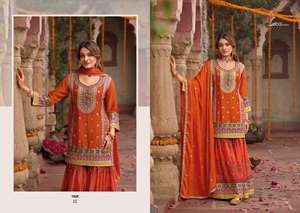 ชุดสตรีแบบอินเดีย ซัลวาร์ คามีซ ทันสมัย พร้อมผ้าคลุมไหล่เข้าชุดอย่างมีสไตล์ มีจำหน่ายในราคาที่เหมาะสมจากอินเดีย - Product Image 6