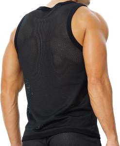 <b>Men</b> mesh sports <b>vest</b> sleeveless breathable gym workout tank top quick dry fitness activewear for <b>running</b> training - Product Image 4