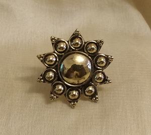 New Ethnic Design Brass Metal <b>Gold</b> Color Plain <b>Ring</b> for Women Custom Design Jewelry Supplier - Product Image 3