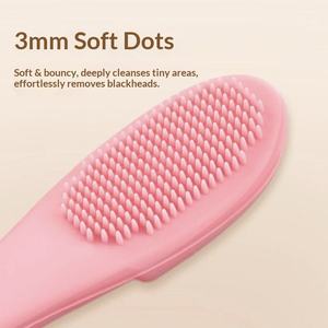 Brosse à doigts en silicone souple pour le visage/le nez, soins bucco-dentaires, nettoyage des dents des animaux domestiques, élimination des points noirs, outil de nettoyage du visage, marque ISSILI - Product Image 2