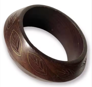 Brazalete de madera natural para mujer y yo para uso hecho a mano para color de madera natural para tamaño personalizado - Product Image 3