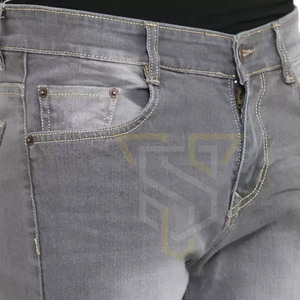 <b>High</b> Quality <b>Men's</b> <b>Jeans</b> Pants Wholesale <b>High</b> <b>Waist</b> Overalls Design Fabric Clothing for Spring Season Low MOQ Plain Dyed - Product Image 4