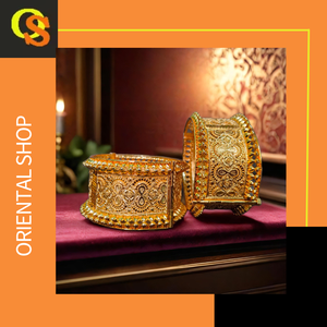 Newly Designed <b>Bangles</b> <b>Set</b> with 22K Gold Plated Modern Style <b>Bangles</b> <b>Set</b> for Women Wear Jewelry by Exporters - Product Image 3