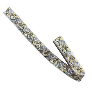 Cintas de encaje de diseñador de alta calidad bordadas 2025, encaje con cuentas para el cuello del vestido a precio mayorista para exportar desde la India - Product Image 1