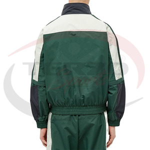 2025 Joggers de entrenamiento ecológicos para hombres hechos a medida, cortavientos de poliéster, chándal de nailon, cortavientos con cremallera, estampado de talla grande - Product Image 4