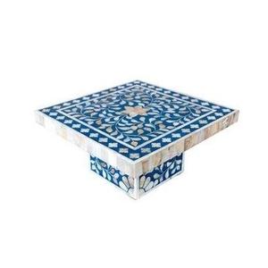 ที่วางเค้กทรงสี่เหลี่ยมฝังกระดูกลายดอกไม้ทำด้วยมือเป็นมิตรกับสิ่งแวดล้อมสำหรับการตกแต่งภายในที่ทันสมัย - Product Image 1