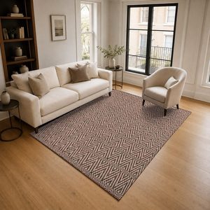 Alfombra de Chenilla Lavable a Máquina con Estampado Digital Oriental Tradicional en Terracota Dorado, Antideslizante, Modelo LXDP-0953 de RUGS DEPOT, Venta al Por Mayor - Product Image 2