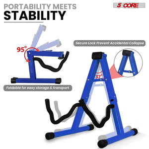 Soporte de guitarra de 5 núcleos con brazo de espuma suave y goma antideslizante para guitarra acústica, eléctrica, bajo y ukelele - Product Image 4