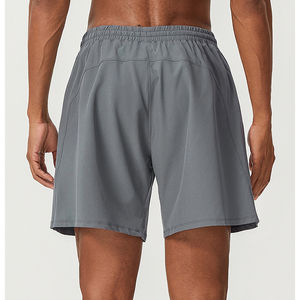 Short de couleur unie à séchage rapide pour homme avec logo personnalisé Short écologique en gros - Product Image 4