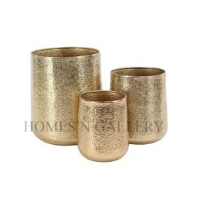 New Arrival Antique Modern Design Golden Metal Iron <b>Flower</b> Vase & Pots Amazing Low Price for Garden Use in India - Product Image 3