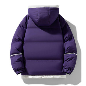 Diseñador Puff Abrigo acolchado Oem Logo Oversized Men's Down Bubble Winter Black Custom Men Shiny Puffer Jacket - Product Image 2