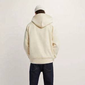 High Quality Premium No String Plain <b>Thick</b> Heavy Cotton Streetwear Blank Oversized <b>Men</b> Drop Shoulder <b>Hoodie</b> - Product Image 2