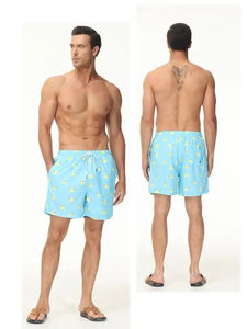 กางเกงขาสั้นชายหาดของผู้ชายกางเกงขาสั้นชายหาดเข้ารูปแบบคลาสสิกแห้งเร็วชุดว่ายน้ำพิมพ์โลโก้ได้ตามต้องการ - Product Image 6