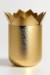 Jarrón de Metal dorado de estilo elegante, florero Simple, jarrón cónico de aluminio, maceta para mesa de boda, decoraciones de centro de mesa - Product Image 2