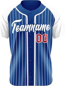 Vente en gros OEM Maillot de baseball personnalisé pour homme adulte respirant à séchage rapide polyester imprimé par sublimation - Product Image 3