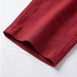 Pantalones de Lino de Color Personalizado, Diseño Cómodo, Estilo Informal, Bolsillo Lateral con Cremallera Oculta, Silueta Relajada, Transpirables, para Verano - Product Image 6