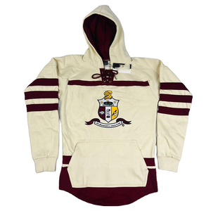 Sudadera con capucha personalizada para hombre, logotipo universitario, fraternidad, antiencogimiento, 340g, estampado polar, poliéster/algodón, otoño - Product Image 1